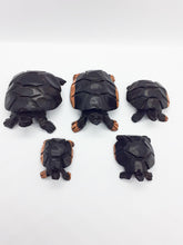Load image into Gallery viewer, Family of 5 African Handmade Hand Carved Wooden Turtles