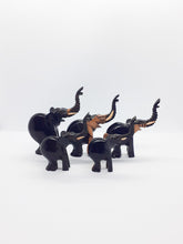 Load image into Gallery viewer, Handmade Family of 5 African Hand carved Wooden Elephants