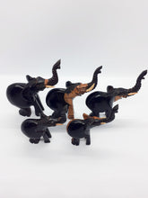 Load image into Gallery viewer, Handmade Family of 5 African Hand carved Wooden Elephants