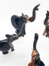 Load image into Gallery viewer, Handmade Family of 5 African Hand carved Wooden Elephants