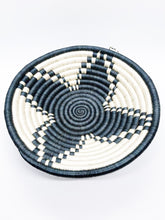 Load image into Gallery viewer, Black & White African Handwoven Rwanda Hanging Wall Basket
