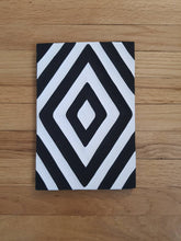 Load image into Gallery viewer, Black & White Imigongo African Rwanda Painting Handcraft Traditional Art Work