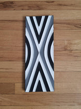 Load image into Gallery viewer, Black & White Imigongo African Rwanda Painting Handcraft Traditional Art Work