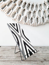 Load image into Gallery viewer, Black & White Imigongo African Rwanda Painting Handcraft Traditional Art Work