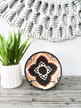 Load image into Gallery viewer, White, Beige, Black, Brown Rwanda Basket/ Wall hanging Basket