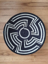Load image into Gallery viewer, Black & White African Handwoven Rwanda Basket