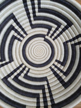 Load image into Gallery viewer, Black & White African Handwoven Rwanda Basket
