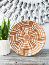 Load image into Gallery viewer, White & Beige African Rwanda Handwoven Basket