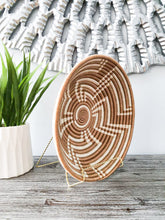 Load image into Gallery viewer, White & Beige African Rwanda Handwoven Basket