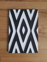 Load image into Gallery viewer, Black & White Imigongo Rwanda Painting African Handcraft Wall Decor Unique African Pattern