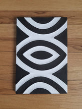 Load image into Gallery viewer, Black & White Imigongo African Rwanda Painting Handcraft Traditional Art Work