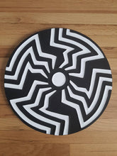 Load image into Gallery viewer, Black & White Imigongo African Rwanda Painting Handcraft Traditional Art Work