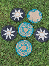 Load image into Gallery viewer, African Rwanda Trivet/ African Woven Trivet/ Wall Decor/ Gift For Mom/ Decorative Trivet/ Boho Wall Art