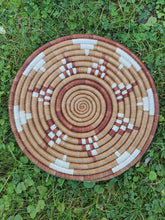 Load image into Gallery viewer, African Rwanda Trivet/ African Woven Trivet/ Wall Decor/ Gift For Mom/ Decorative Trivet/ Boho Wall Art