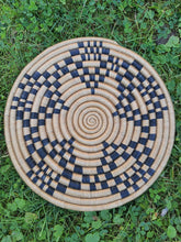 Load image into Gallery viewer, African Rwanda Trivet/ African Woven Trivet/ Wall Decor/ Gift For Mom/ Decorative Trivet/ Boho Wall Art