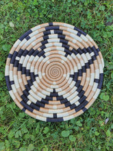 Load image into Gallery viewer, African Rwanda Trivet/ African Woven Trivet/ Wall Decor/ Gift For Mom/ Decorative Trivet/ Boho Wall Art