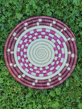 Load image into Gallery viewer, African Rwanda Trivet/ African Woven Trivet/ Wall Decor/ Gift For Mom/ Decorative Trivet/ Boho Wall Art/ Unique Trivet