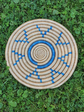 Load image into Gallery viewer, African Rwanda Trivet/ African Woven Trivet/ Wall Decor/ Gift For Mom/ Decorative Trivet/ Boho Wall Art/ Unique Trivet
