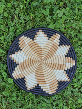 Load image into Gallery viewer, African Rwanda Trivet/ African Woven Trivet/ Wall Decor/ Gift For Mom/ Decorative Trivet/ Boho Wall Art/ Unique Trivet