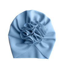 Load image into Gallery viewer, Flower Newborn Baby Turban -Soft Baby Girl Headwrap Beanie -Baby Bowknot Hat