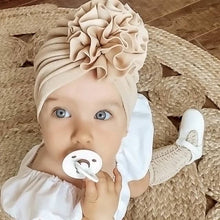 Load image into Gallery viewer, Flower Newborn Baby Turban -Soft Baby Girl Headwrap Beanie -Baby Bowknot Hat