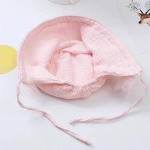 Load image into Gallery viewer, Cotton Lace Flower Newborn Hat- Adorable Baby Girls Beanies- Infant Hat