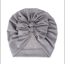 Load image into Gallery viewer, Newborn Baby Hat- Girl Soft Cotton Turban -Ruffled Bowknot Turban- Baby Bonnet Beanies