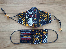 Load image into Gallery viewer, Aman African Print Reversible & Reusable Face Mask (Multicolor)