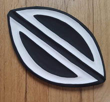 Load image into Gallery viewer, Black & White Imigongo African Rwanda Painting Handcraft Traditional Wall Art Décor Work