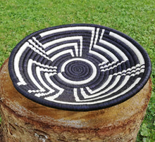 Load image into Gallery viewer, Black & White African Handwoven Rwanda Basket