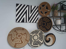 Load image into Gallery viewer, Black, White & Beige Rwanda Basket