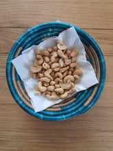 Load image into Gallery viewer, Pink, Gray & Green African Handwoven Boho Basket - Snacks Bowls