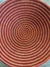Load image into Gallery viewer, Orange African Storage Handwoven Basket- Woven Basket