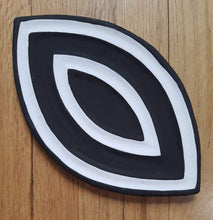 Load image into Gallery viewer, Black & White Imigongo African Rwanda Painting Handcraft Traditional Wall Art Décor Work