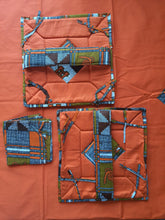 Load image into Gallery viewer, Orange African Table Linen Thanksgivings Table Cloth