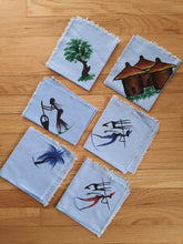 Load image into Gallery viewer, Light Blue African Table Linen - Unique & Tribal Decorative Table Cloth