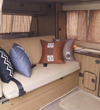 Load image into Gallery viewer, Light Brown & White Boho Decorative Throw Pillow Cover - Modern Collection