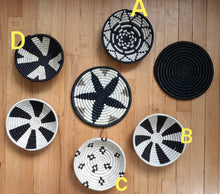 Load image into Gallery viewer, Black & White African Handwoven Basket