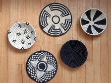 Load image into Gallery viewer, Black & White African Handwoven Basket