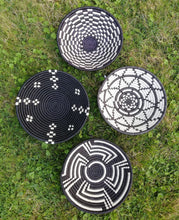 Load image into Gallery viewer, Black & White African Handwoven Rwanda Basket