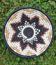 Load image into Gallery viewer, White, Beige, Black, Brown Rwanda Basket/ Wall hanging Basket