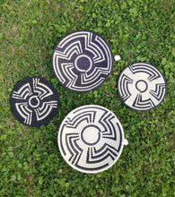 Load image into Gallery viewer, Black & White African Handwoven Rwanda Basket