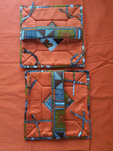 Load image into Gallery viewer, Orange African Table Linen Thanksgivings Table Cloth