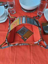 Load image into Gallery viewer, Orange African Table Linen Thanksgivings Table Cloth