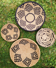 Load image into Gallery viewer, Black &amp; Beige Magic Basket African Decorative basket , Set of 3

