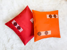 Load image into Gallery viewer, Orange &amp; White Boho Decorative Throw Pillow Cover - Modern Collection
