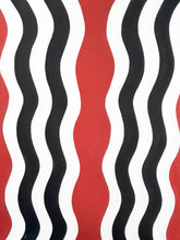 Load image into Gallery viewer, Black, Red &amp; White Imigongo Rwanda Painting African Handcraft Wall Decor Unique African Pattern
