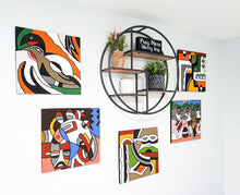 Load image into Gallery viewer, LOVE DOVE BIRD Multicolor Imigongo Rwanda Painting African Handcraft Wall Decor
