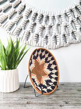 Load image into Gallery viewer, African Woven Hanging Wall Basket Boho wall art
