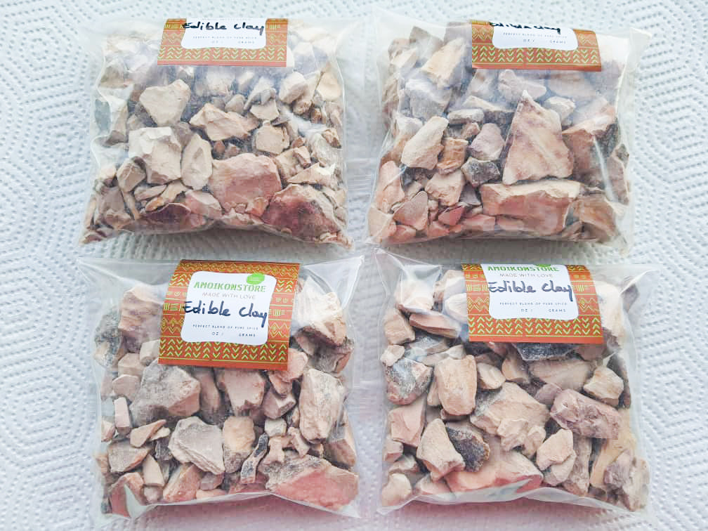Smoked Edible Clay AbidjanKaolin Lokpo Calaba 100g-1kg From£6-Read
